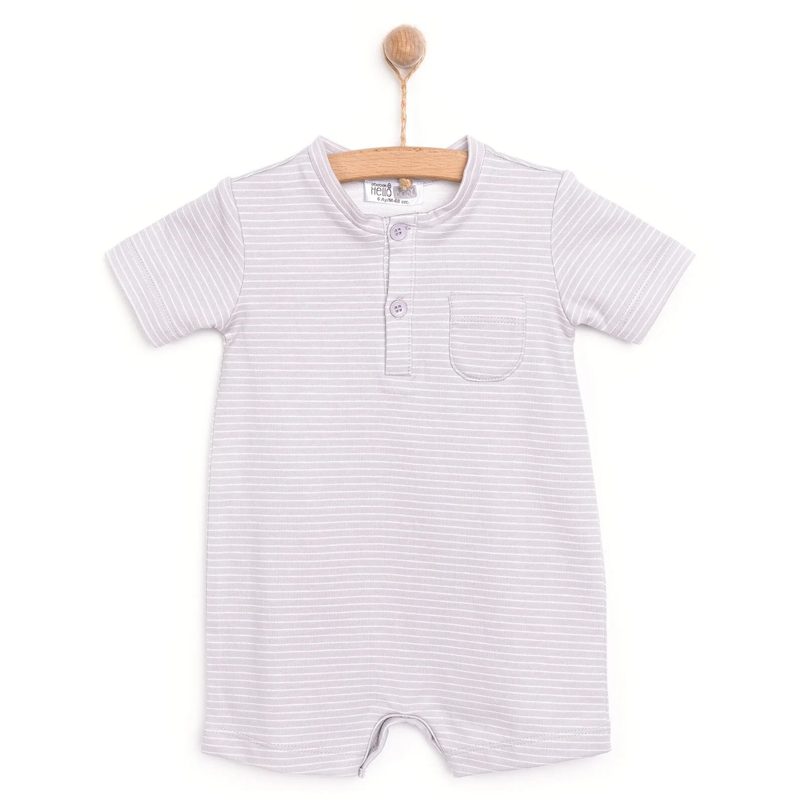 HelloBaby Safari Line Boy Overall Shorts - Ecru - ebebek - Black Friday