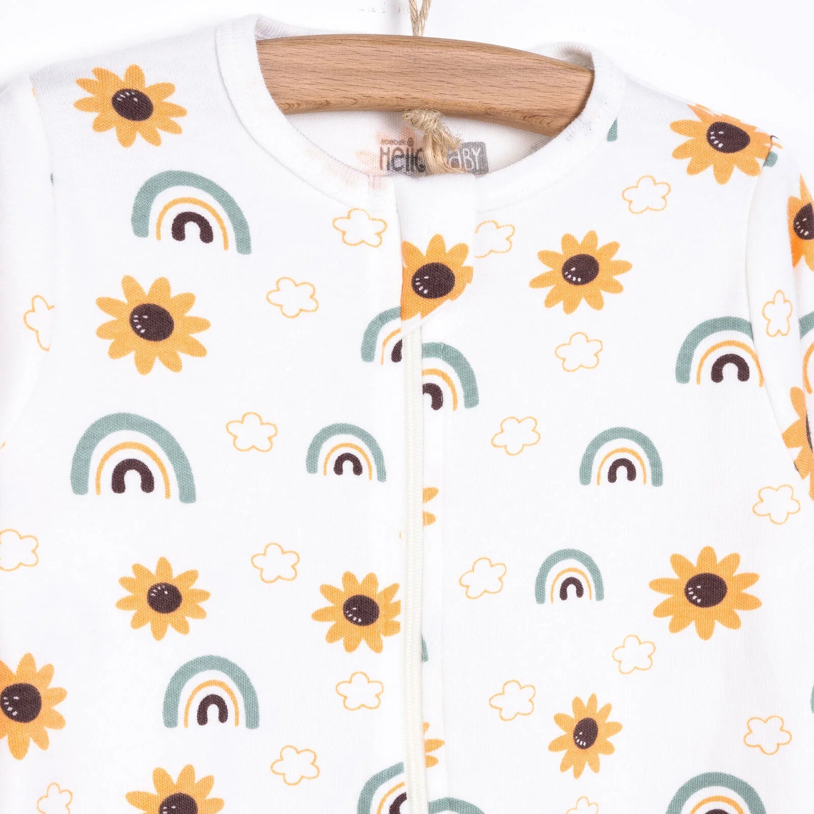 HelloBaby Newborn Footed Jumpsuit - Ecru - ebebek - Black Friday