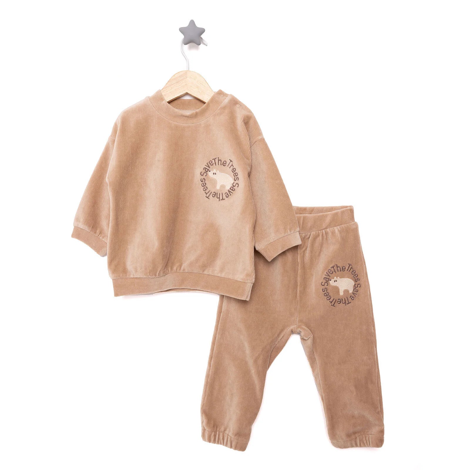 HelloBaby Baby Boy Tracksuit - Brown - ebebek - Black Friday
