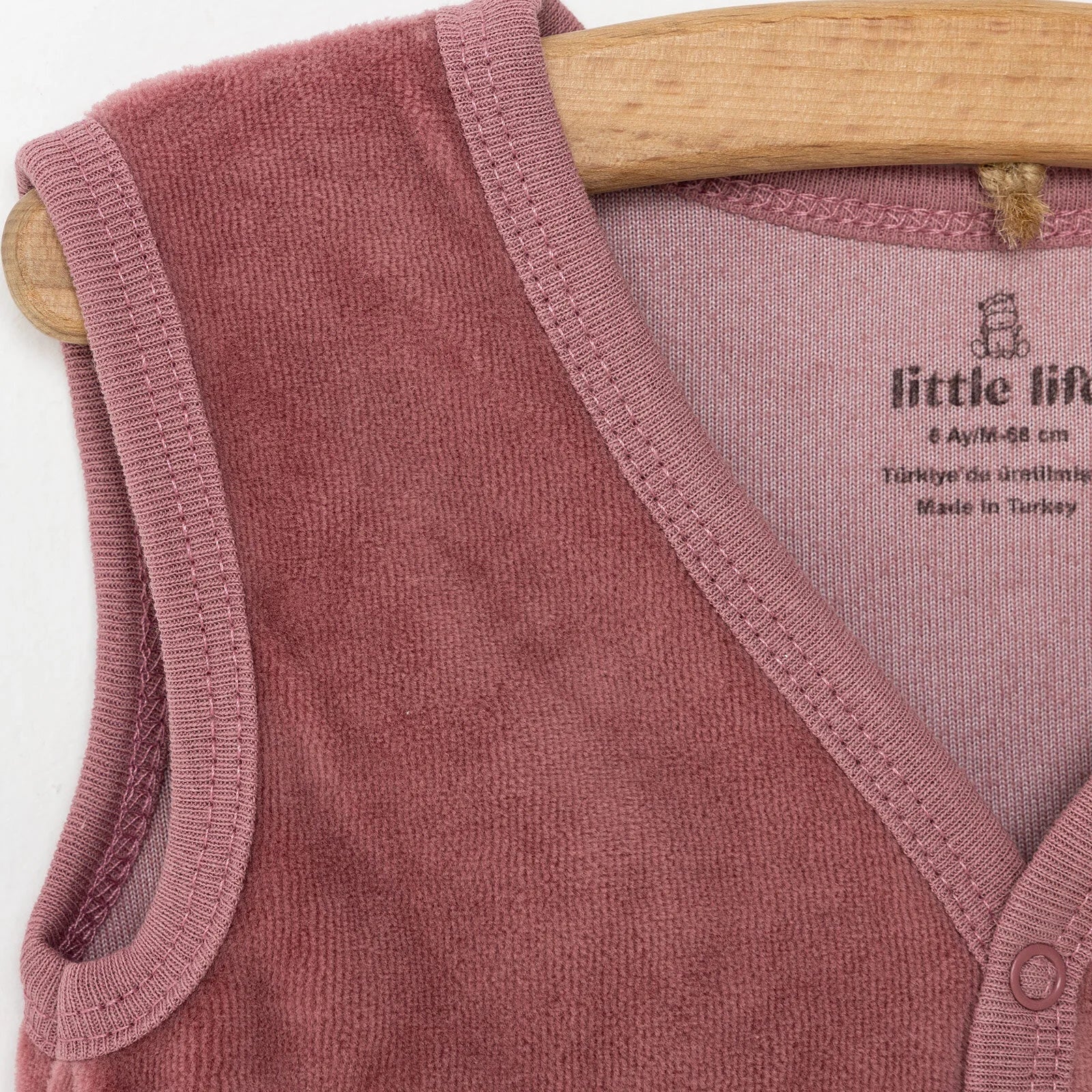 Little Life Newborn Girl Velvet Vest - Light Rose - ebebek - Black Friday