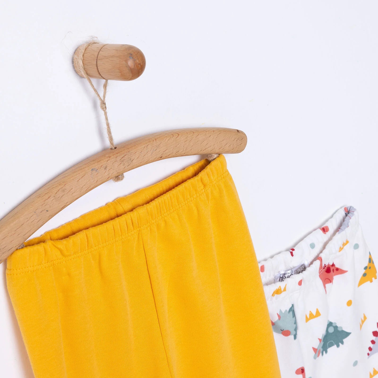 HelloBaby Newborn Baby Boy Embroidered Footed Bottom - Dark Yellow - ebebek - Black Friday