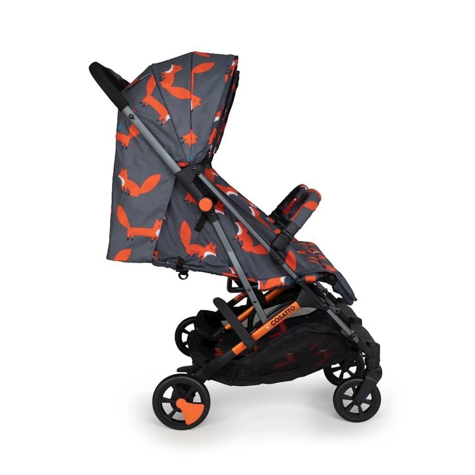 Cosatto Woosh Double Stroller - Charcoal Mister Fox - ebebek - Black Friday