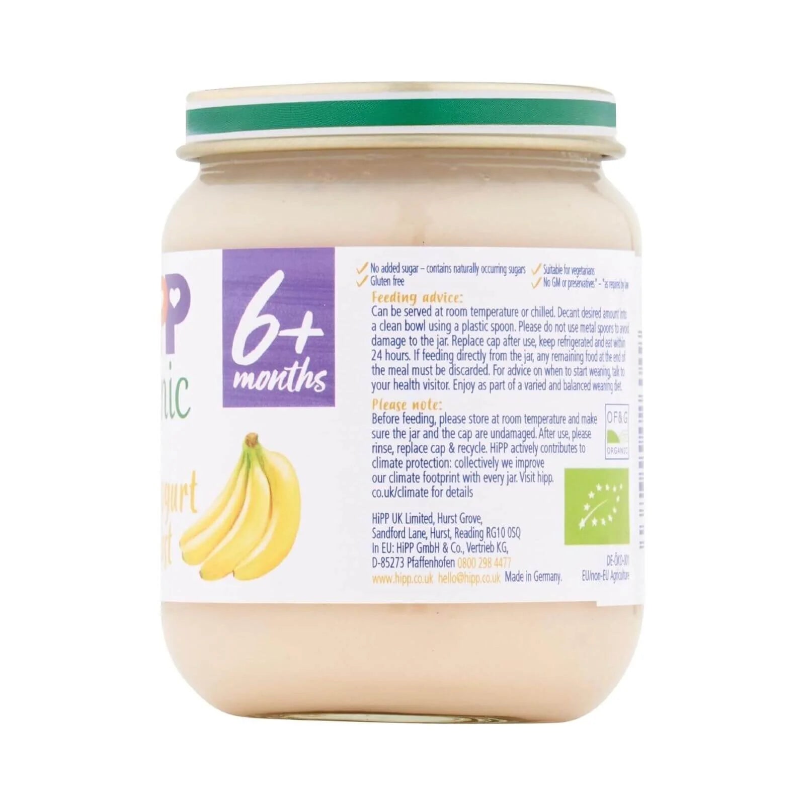 HiPP Organic Banana Yogurt Breakfast Jar 6+ months 125g - ebebek - Black Friday