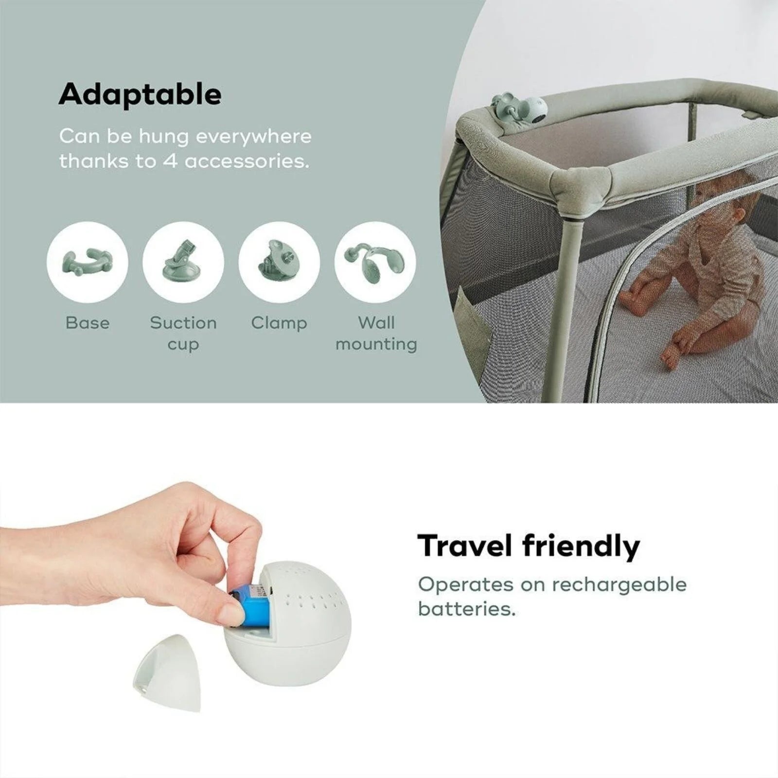 Babymoov Yoo Go Plus 5" HD Video Monitor - Green - ebebek - Black Friday