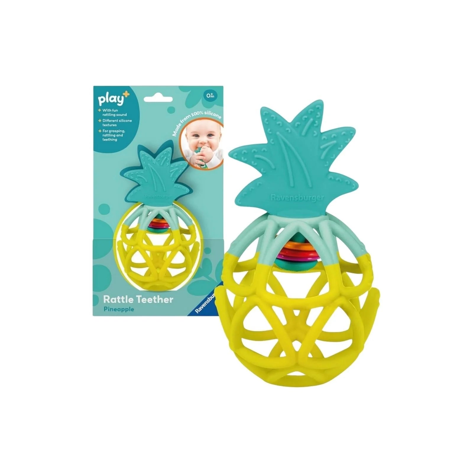 Play+ Rattle & Teether Pineapple - ebebek - Black Friday
