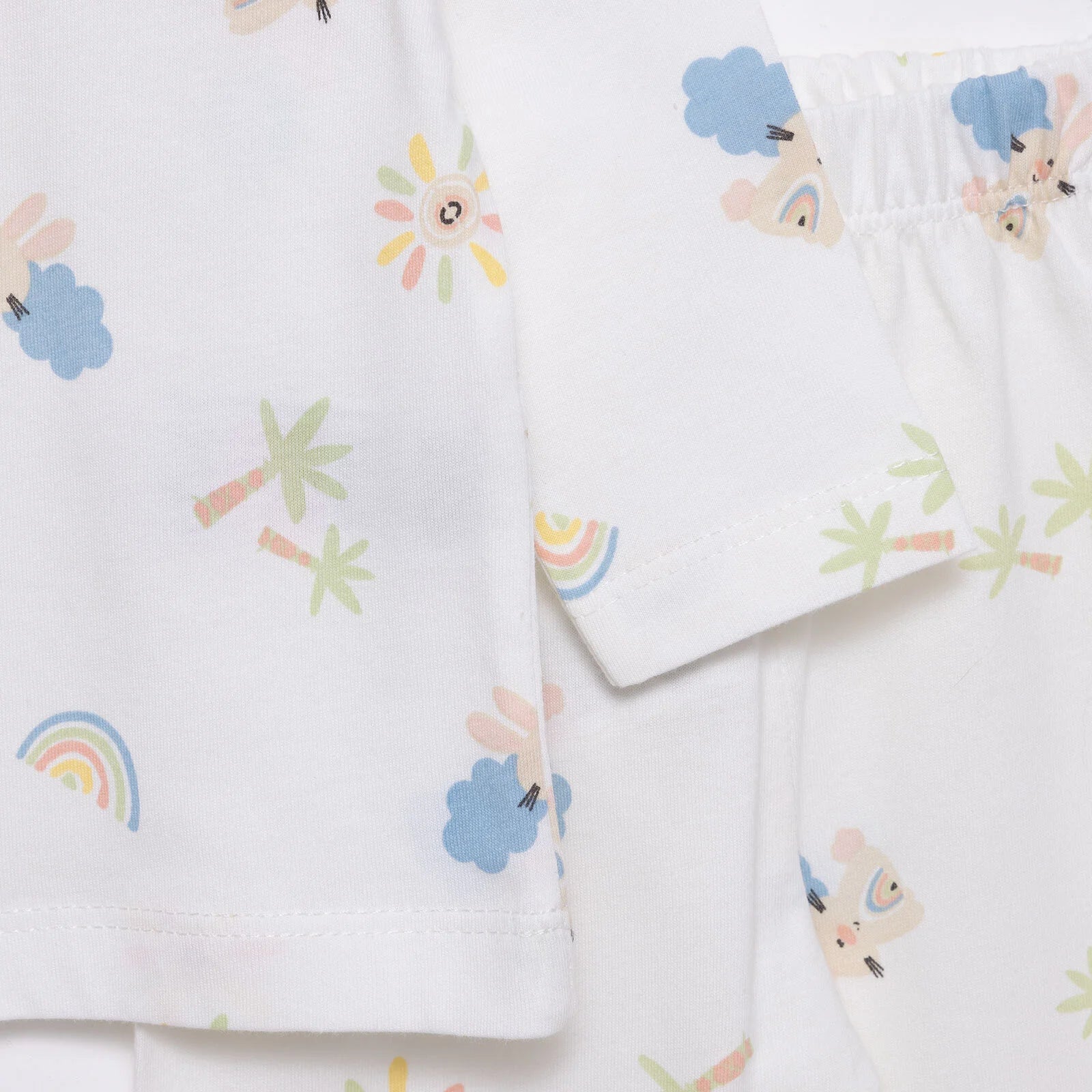 HelloBaby Girl Long Sleeve Pyjamas Set - White - ebebek - Black Friday