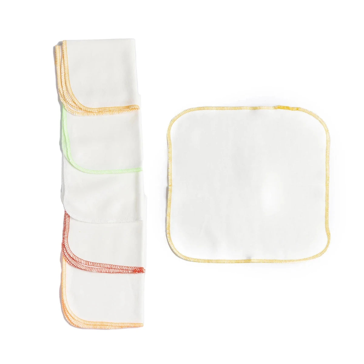 HelloBaby Baby Burp Cloths 6 Pack (24 x 24 cm) Ecru - ebebek