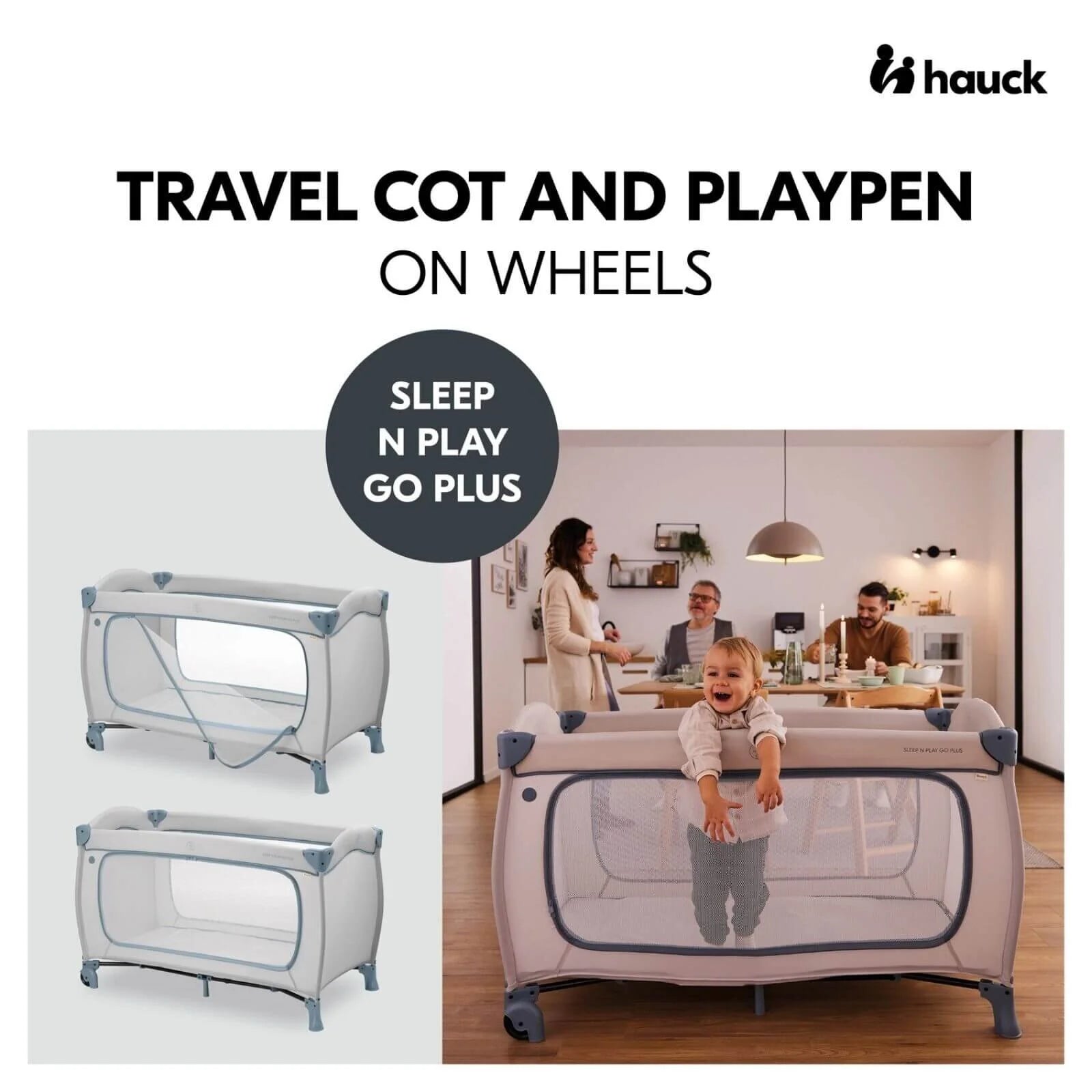 Hauck Sleep N Play Go Plus - Dusty Blue - ebebek - Black Friday