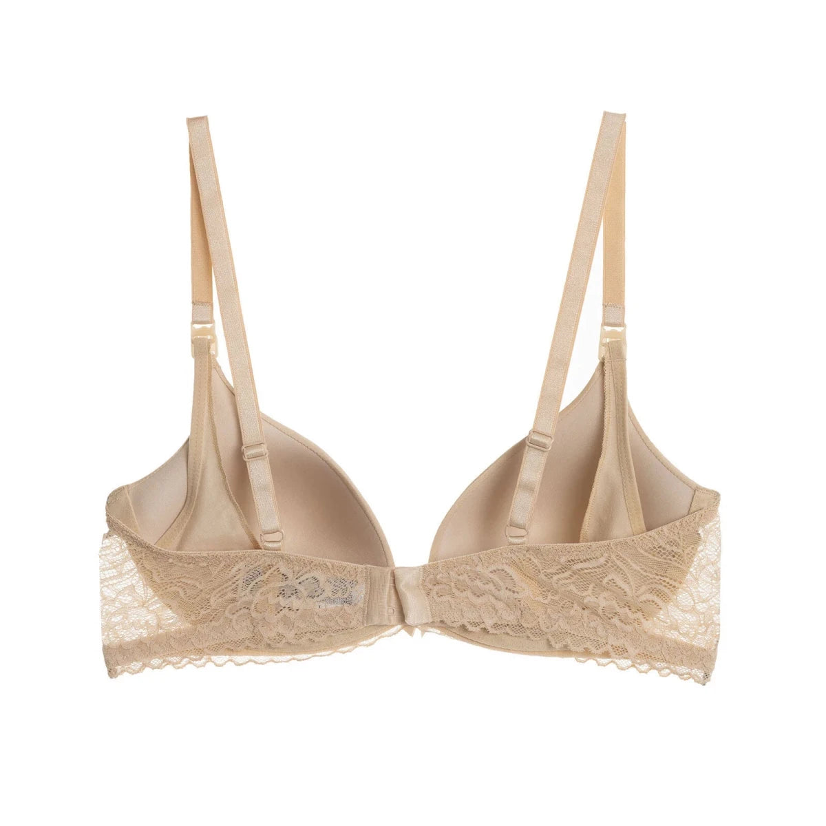 Baby Mom Women's Satin Padded Nursing Bra Beige - ebebek