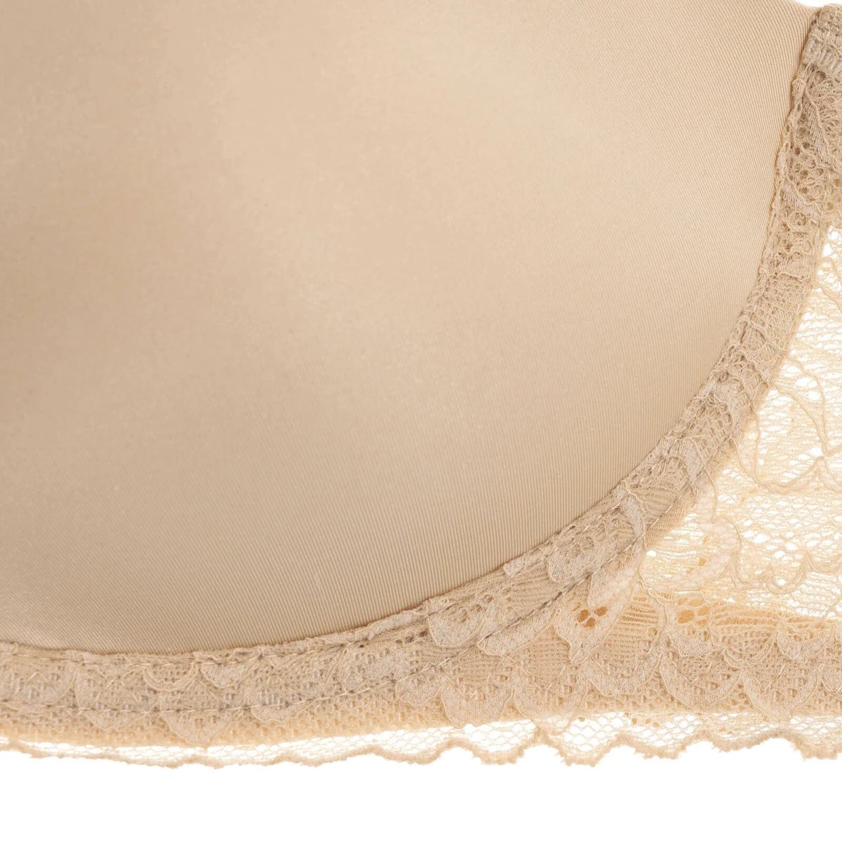 Baby Mom Women's Satin Padded Nursing Bra Beige - ebebek