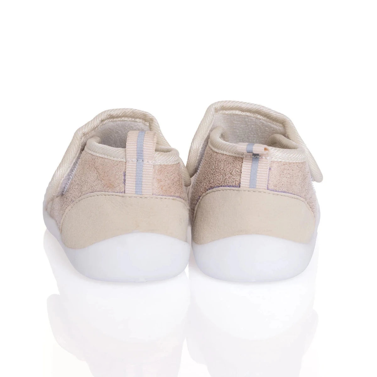 HelloBaby Printed Textile First Walker Baby Shoes Salmon - ebebek