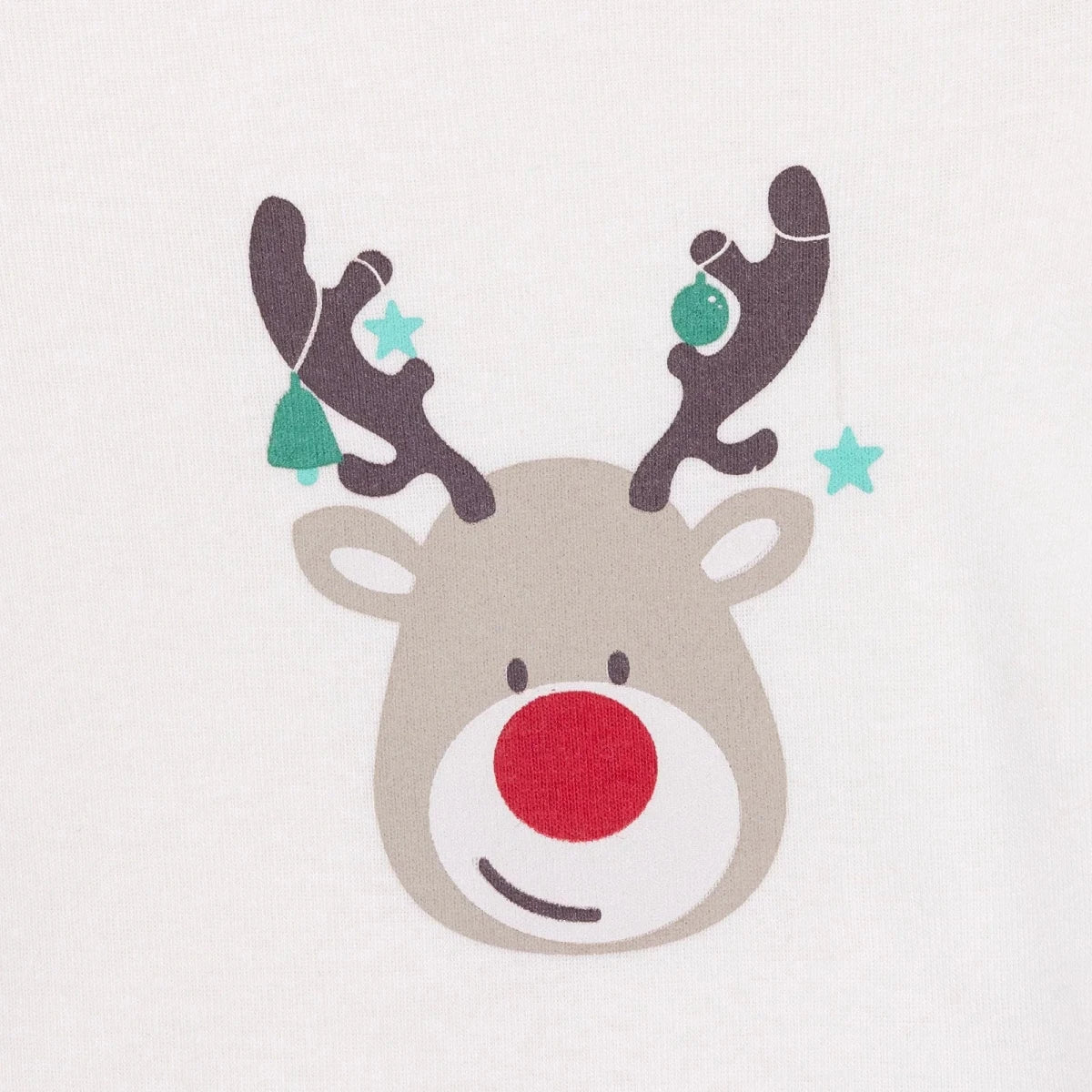 HelloBaby 2 Pack Festive Print Long Sleeve Baby Bodysuits (1-3 Months to 2-3 Years) Ecru - ebebek