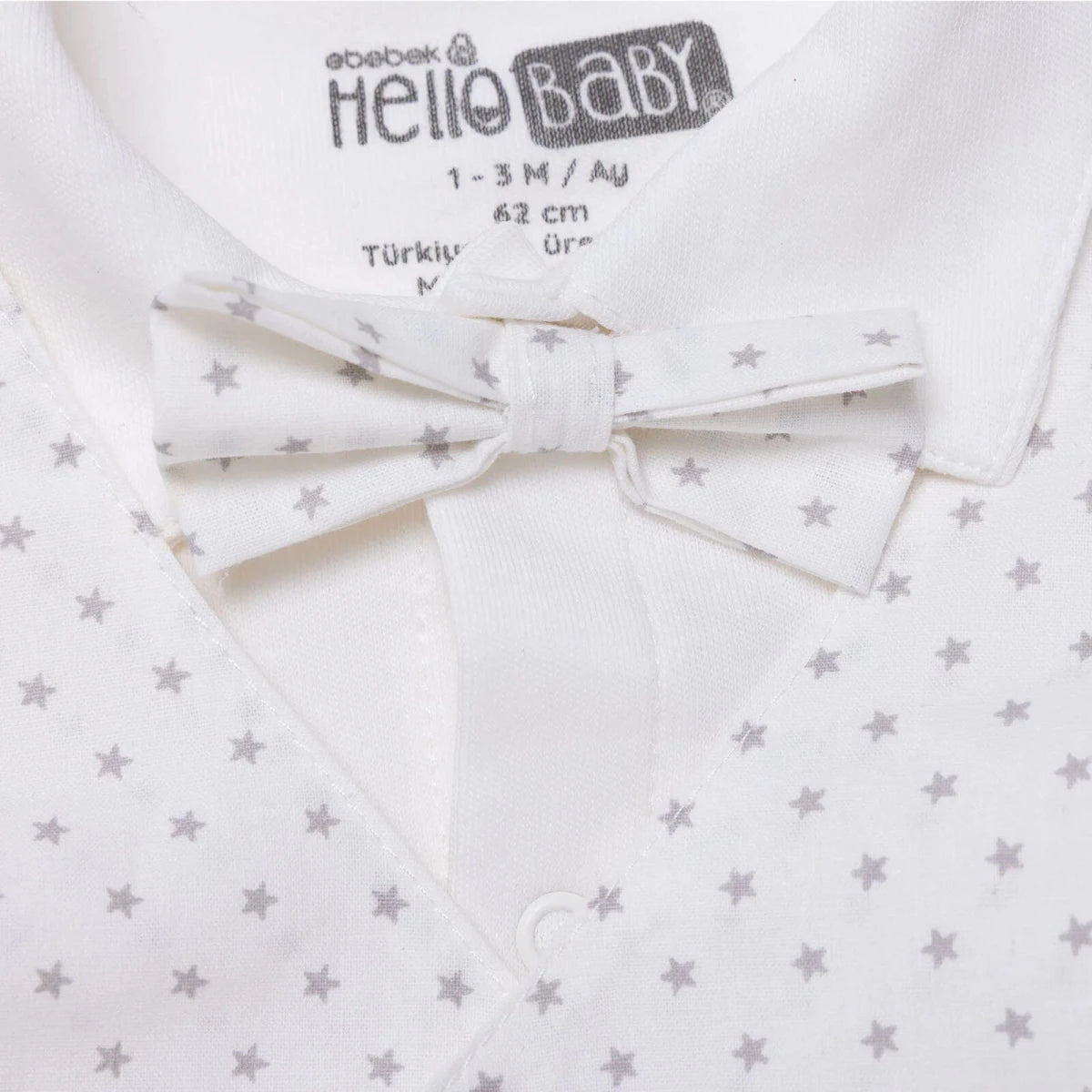 HelloBaby Collared Ceremony Baby Outfit (Newborn to 6-9 Months) White - ebebek