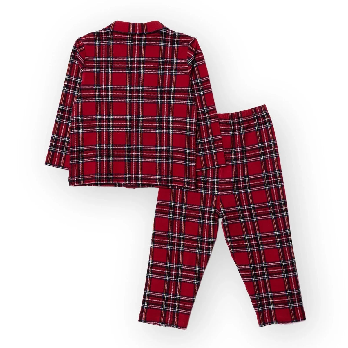 HelloBaby Festive Print Peter Pan Collar Baby Pyjama Set (3-6 Months to 4 Years) Red - ebebek
