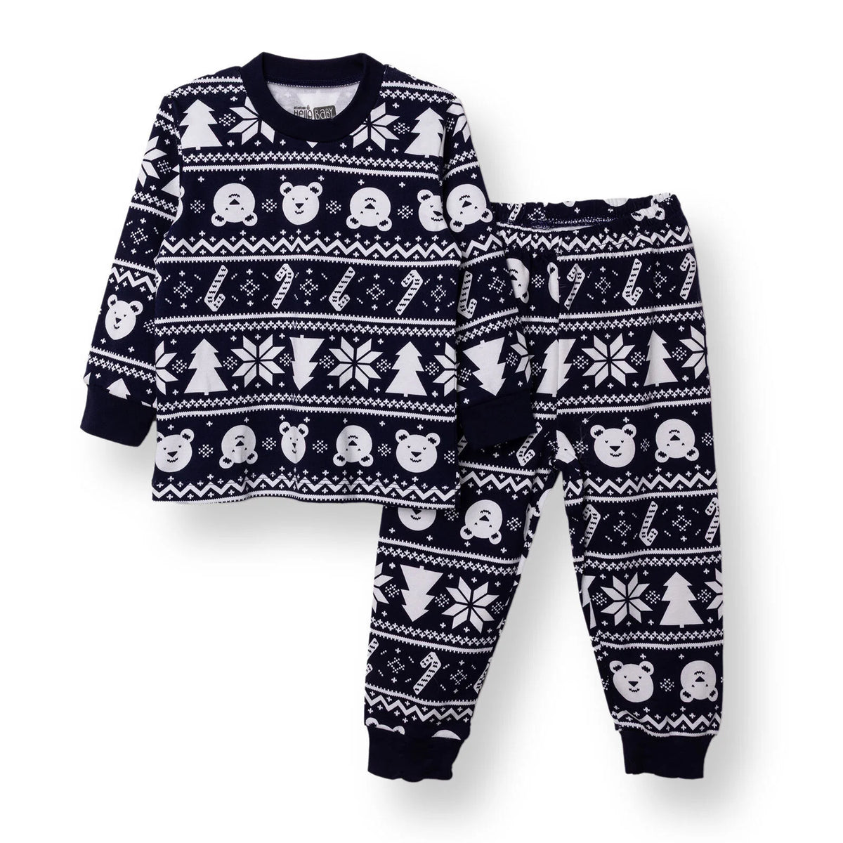 HelloBaby Christmas Print Long Sleeve Baby Pyjama Set (3-6 Months to 4 Years)