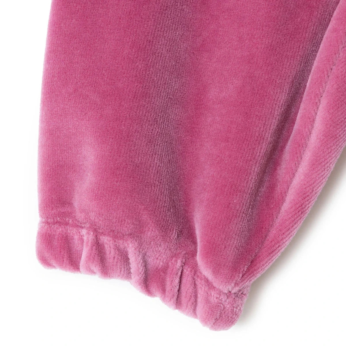 HelloBaby Velour Long Sleeve Baby Pyjama Set (3-6 Months to 3-4 Years) Pink - ebebek