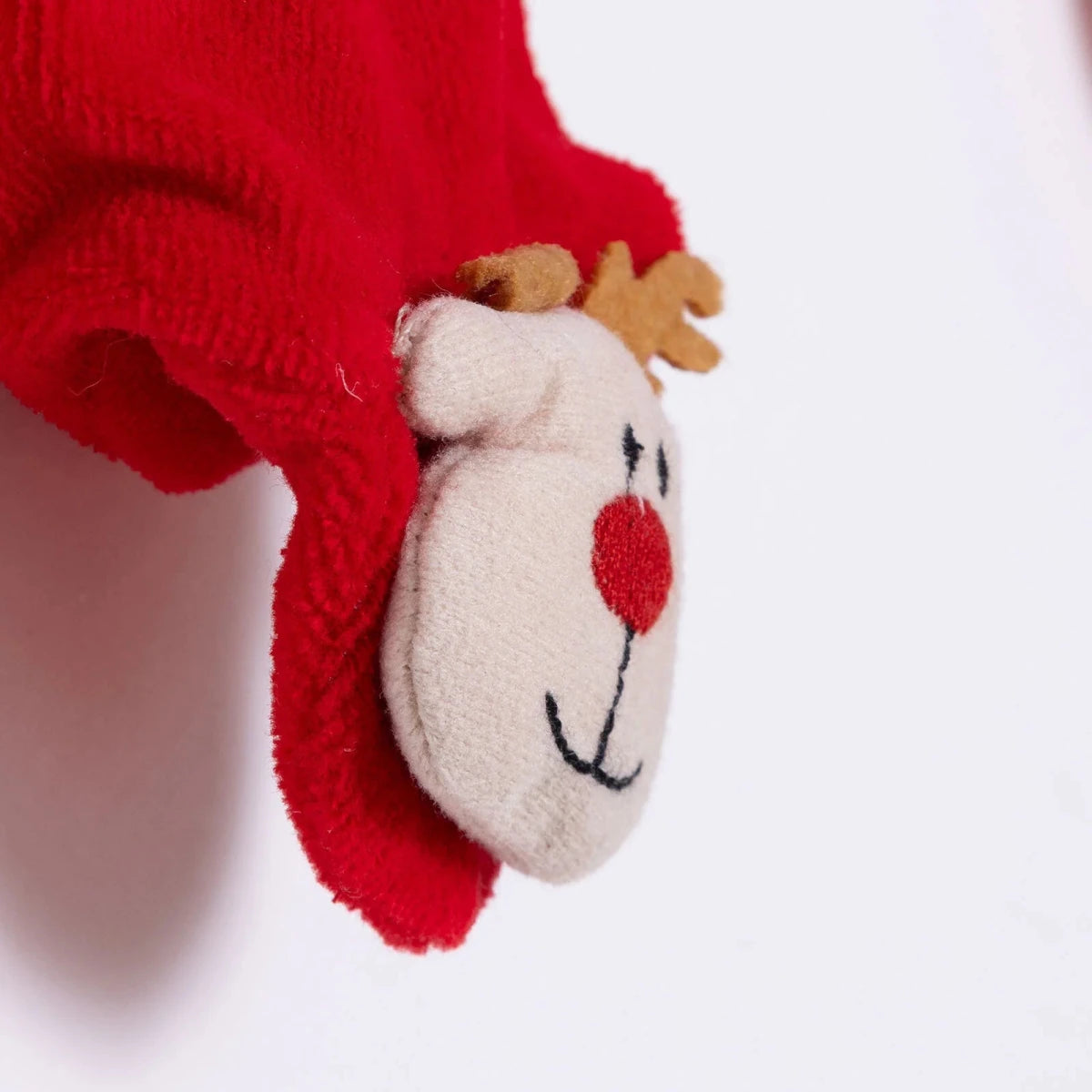 HelloBaby Velour Footed Baby Bottoms (Newborn to 6-9 Months) Red - ebebek
