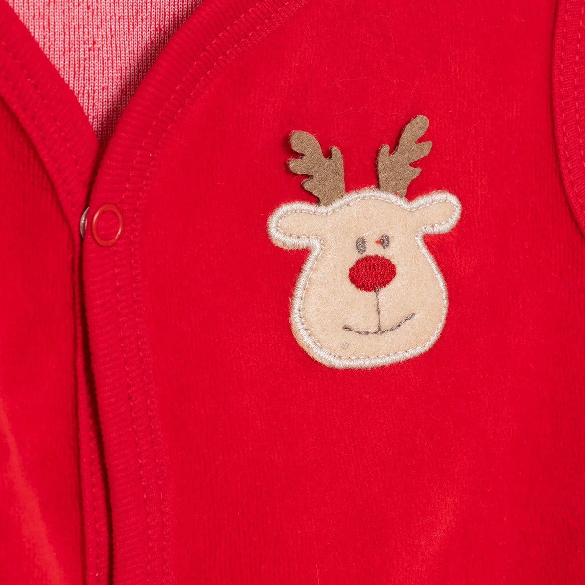 HelloBaby Velour Baby Gilet (Newborn to 6-9 Months) Red - ebebek