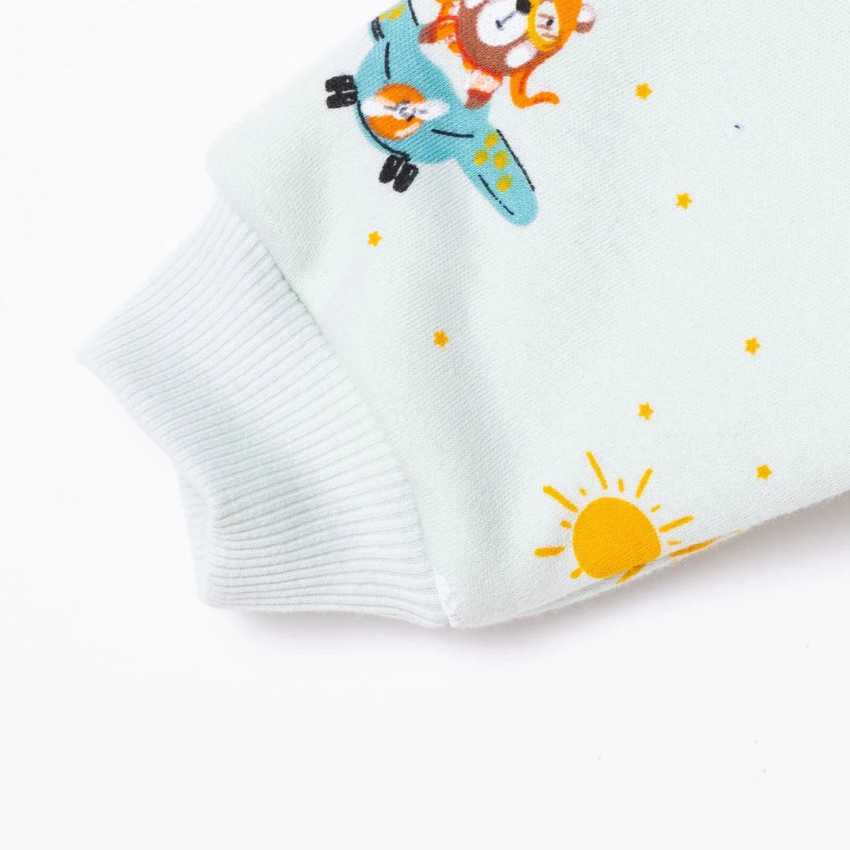 Little Plane Animal Print 2.5 Tog Long Sleeve Footless Baby Sleep Bag (9 Months to 5 Years) Multicolour - ebebek