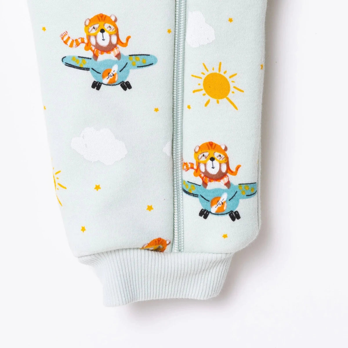 Little Plane Animal Print 2.5 Tog Long Sleeve Footless Baby Sleep Bag (9 Months to 5 Years) Multicolour - ebebek