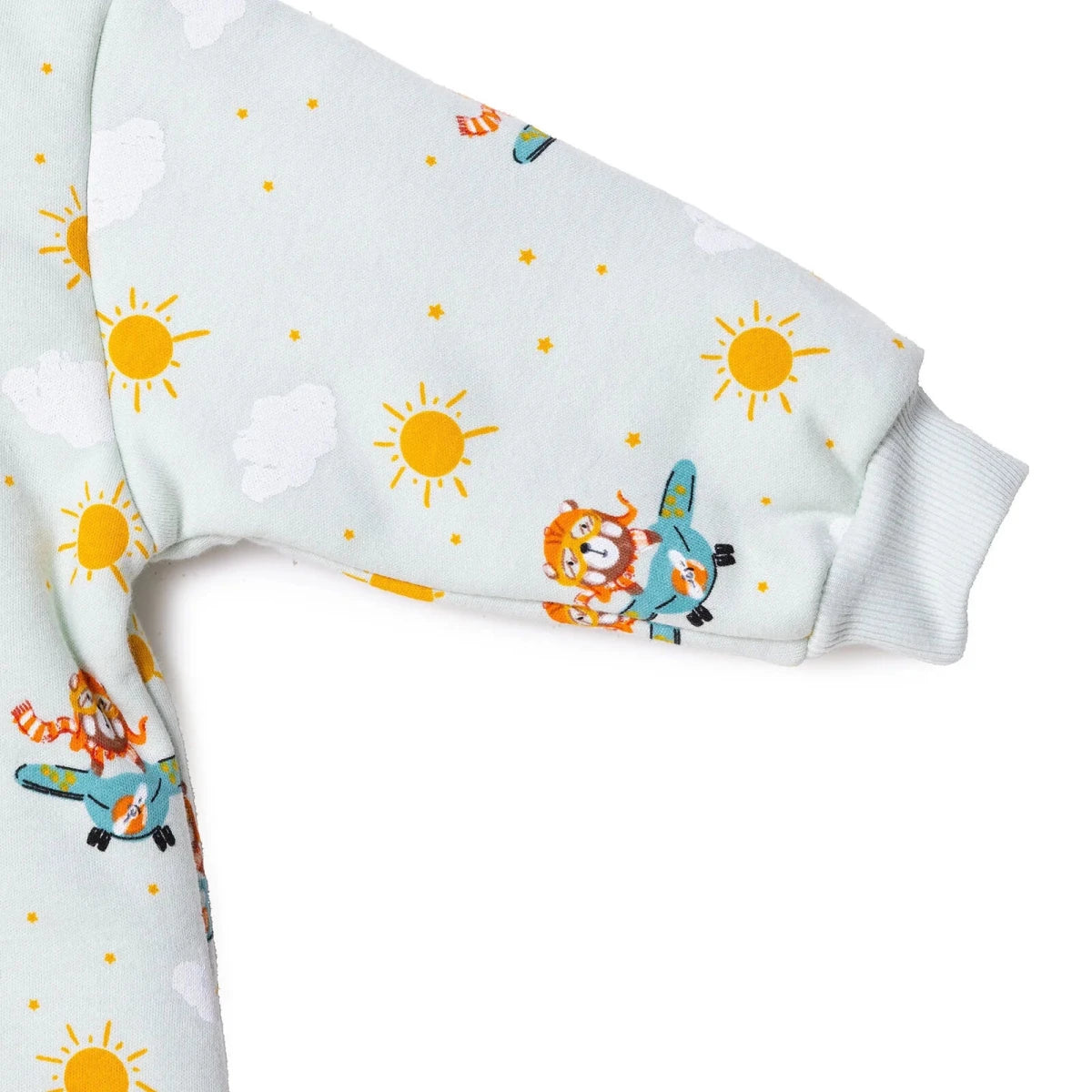 Little Plane Animal Print 2.5 Tog Long Sleeve Footless Baby Sleep Bag (9 Months to 5 Years) Multicolour - ebebek