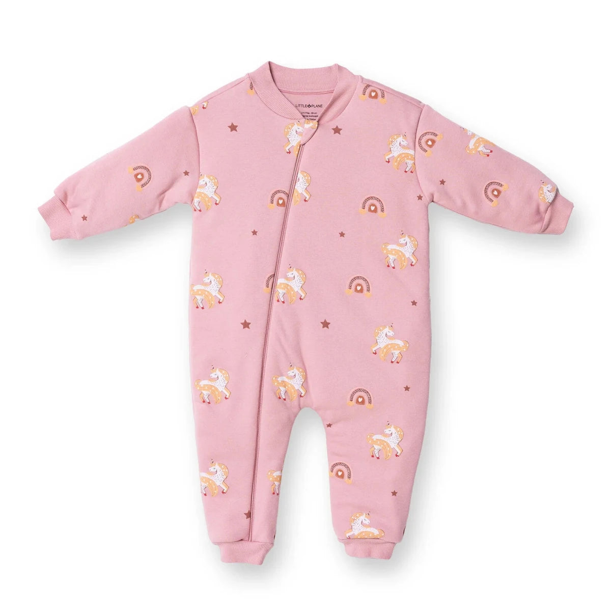 Little Plane Unicorn Print 2.5 Tog Long Sleeve Footless Baby Sleep Bag (9 Months to 5 Years) Pink - ebebek