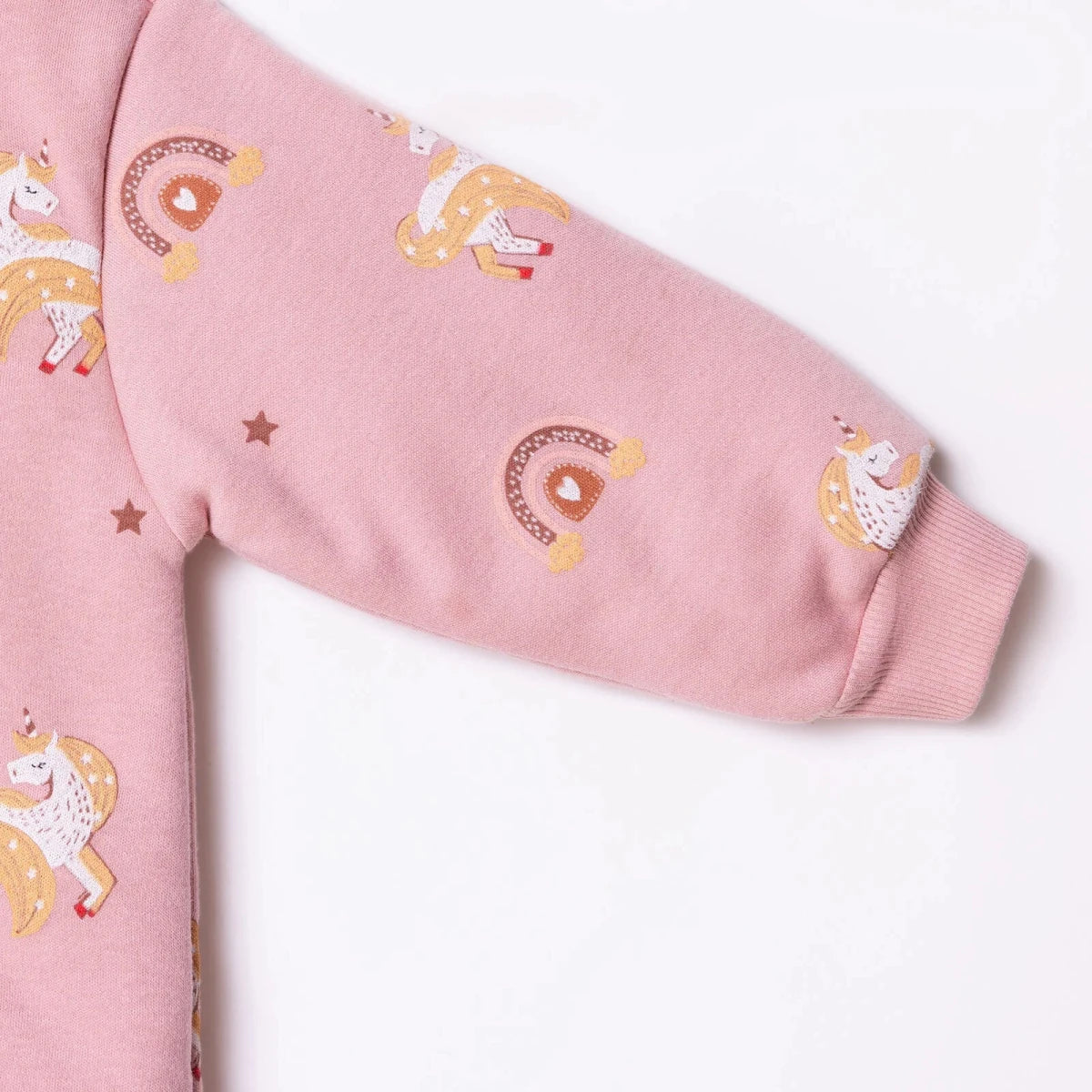 Little Plane Unicorn Print 2.5 Tog Long Sleeve Footless Baby Sleep Bag (9 Months to 5 Years) Pink - ebebek