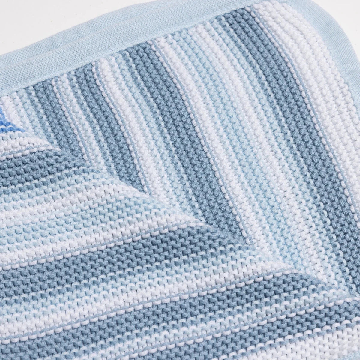 Little Dreams Knitted Baby Blanket (90 x 100 cm) Blue - ebebek