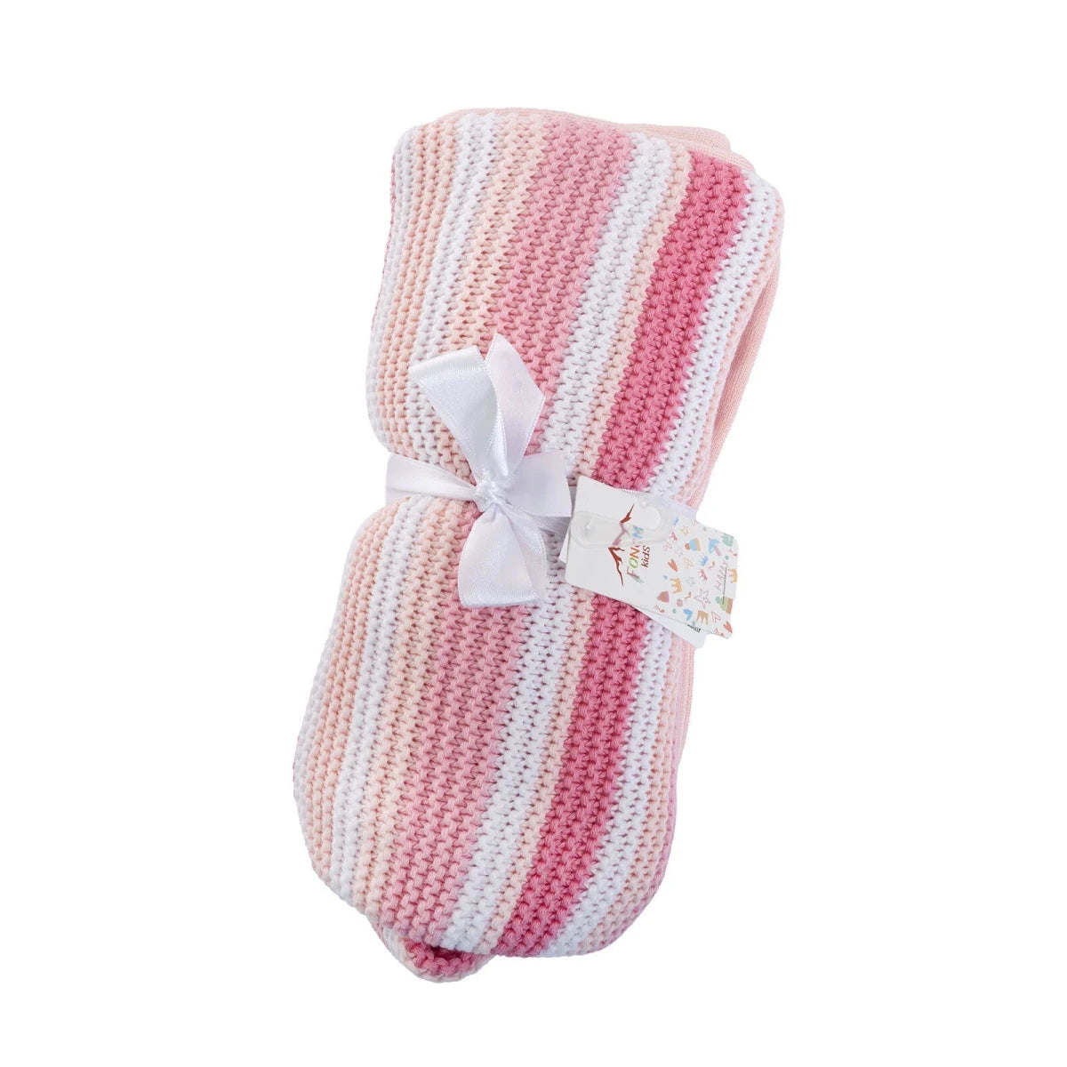 Little Dreams Knitted Baby Blanket (90 x 100 cm) Pink - ebebek