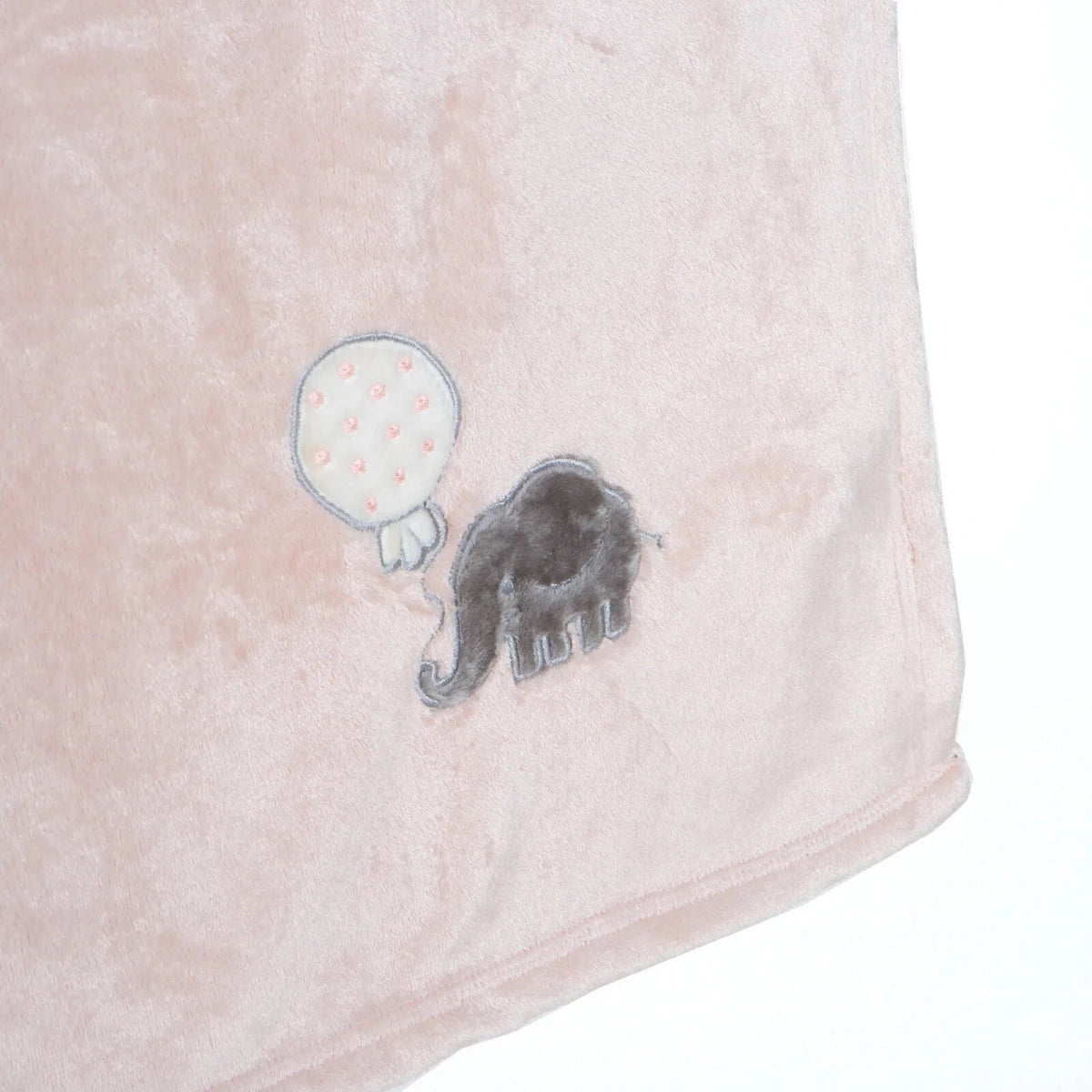 Mollia Elephant Print Wellsoft Fleece Baby Blanket (80 x 100 cm) Salmon - ebebek