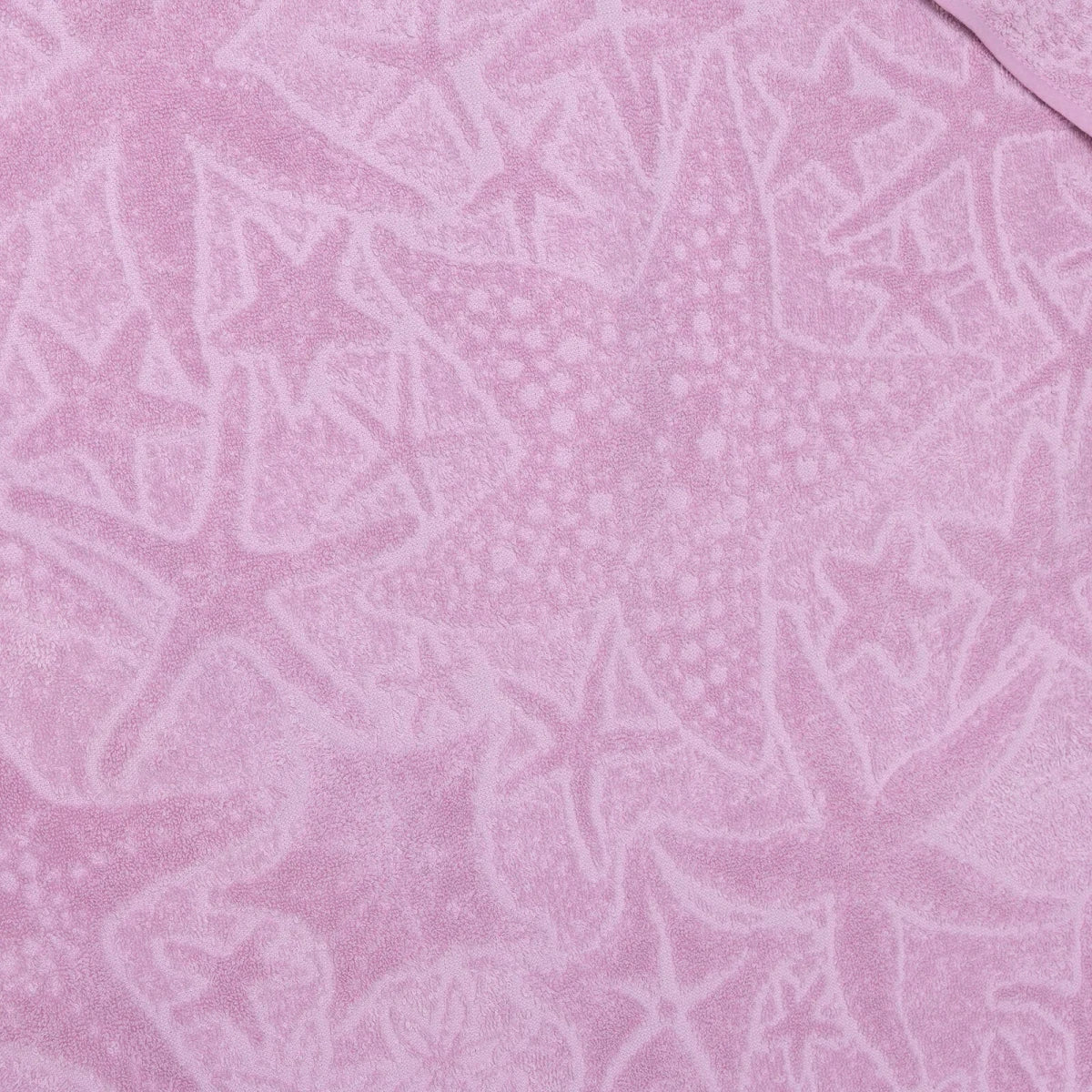 Mollia Starfish Print Baby Bath Towel (75 x 75 cm) Pink - ebebek