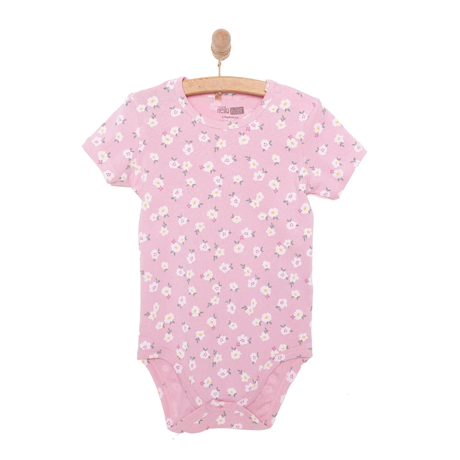 HelloBaby Girl Short Sleeve Bodysuit - Pink - ebebek - Black Friday