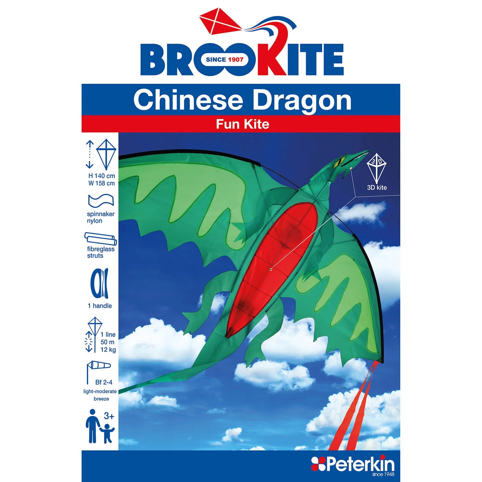 Brookite 3D Chinese Dragon Kite - ebebek - Black Friday