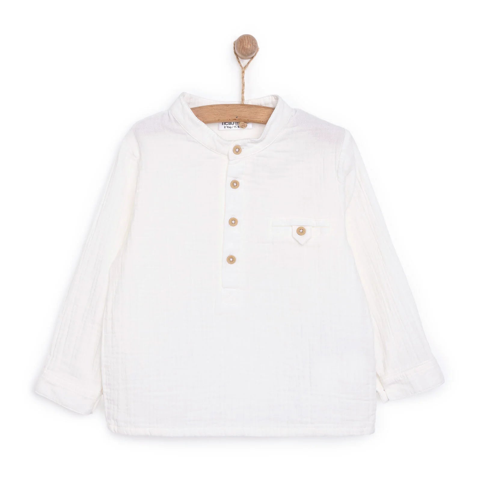 HelloBaby Little Sailor Boy Shirt - Ecru - ebebek - Black Friday