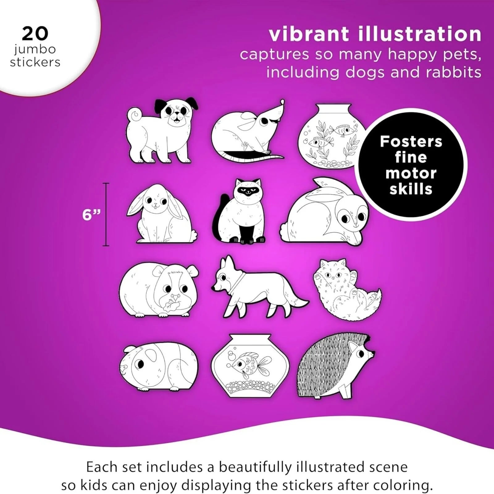 Crocodile Creek Playful Pets Colouring Stickers - ebebek - Black Friday