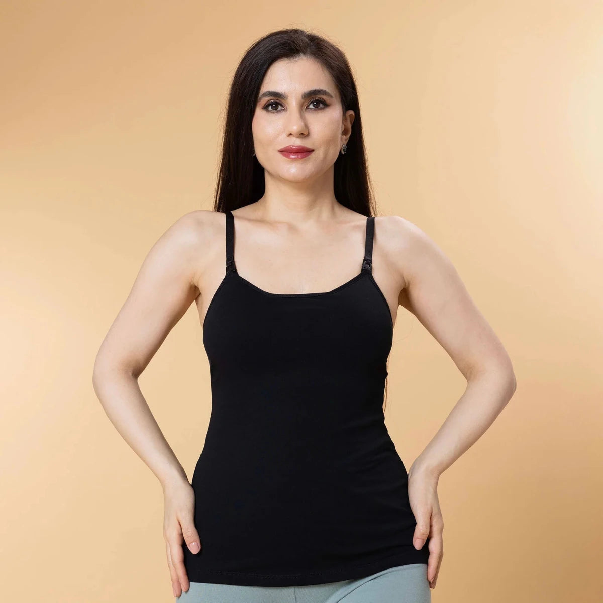 Baby Mom Women's Nursing Vest (S to 2XL) Black - ebebek