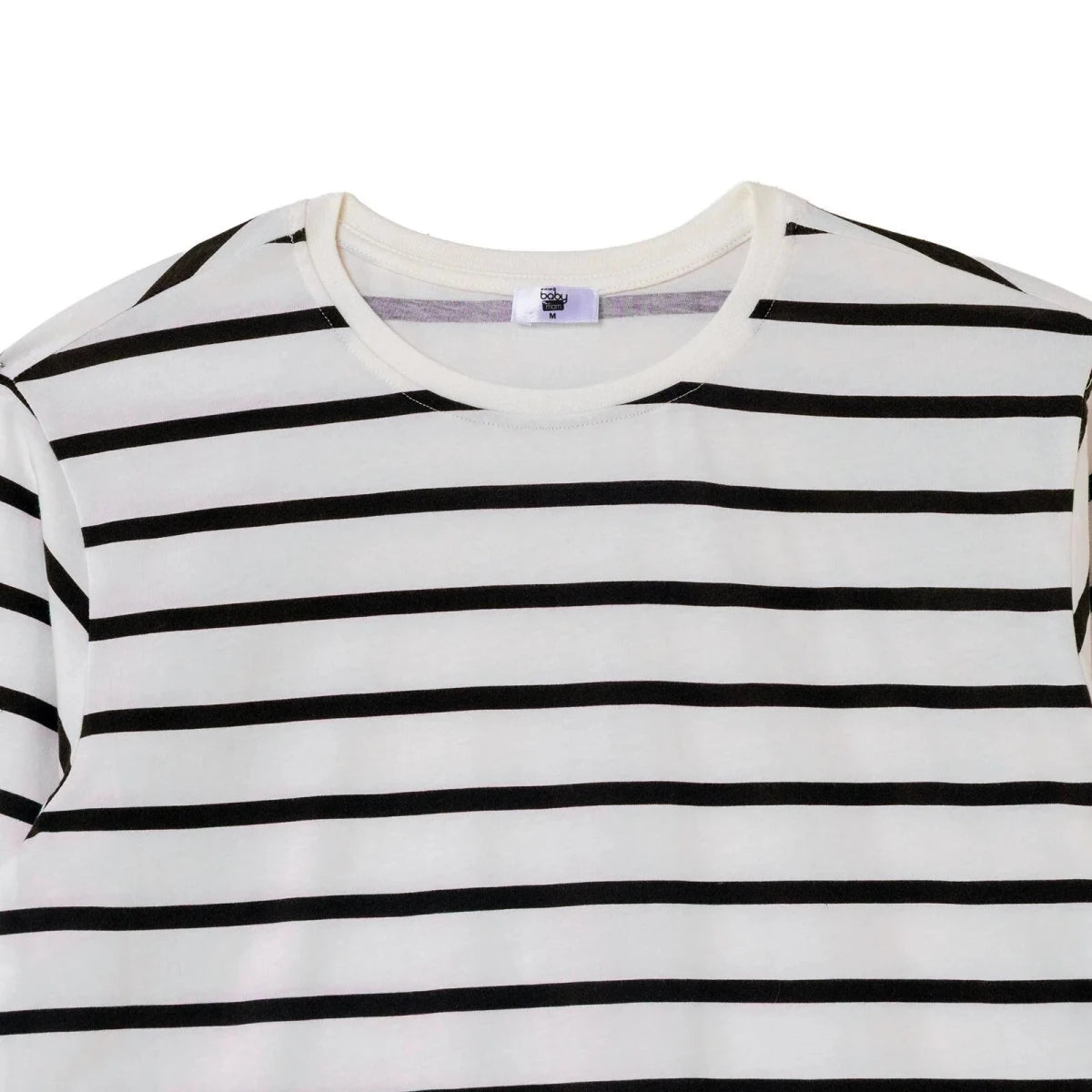 Baby Mom Striped Women's Maternity Long Sleeve T-Shirt (S to 2XL) Black Printed - ebebek