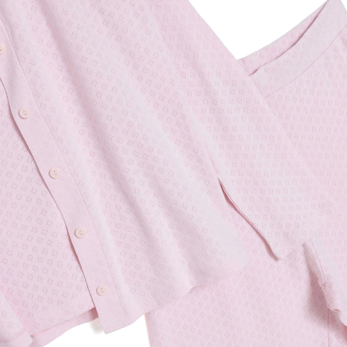 Baby Mom Women's Crew Neck Button Front Pyjama Set (S to 2XL) Pink - ebebek