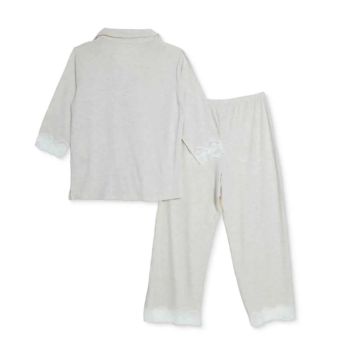 Baby Mom Women's V-Neck Button Front Pyjama Set (S to 2XL) Beige - ebebek