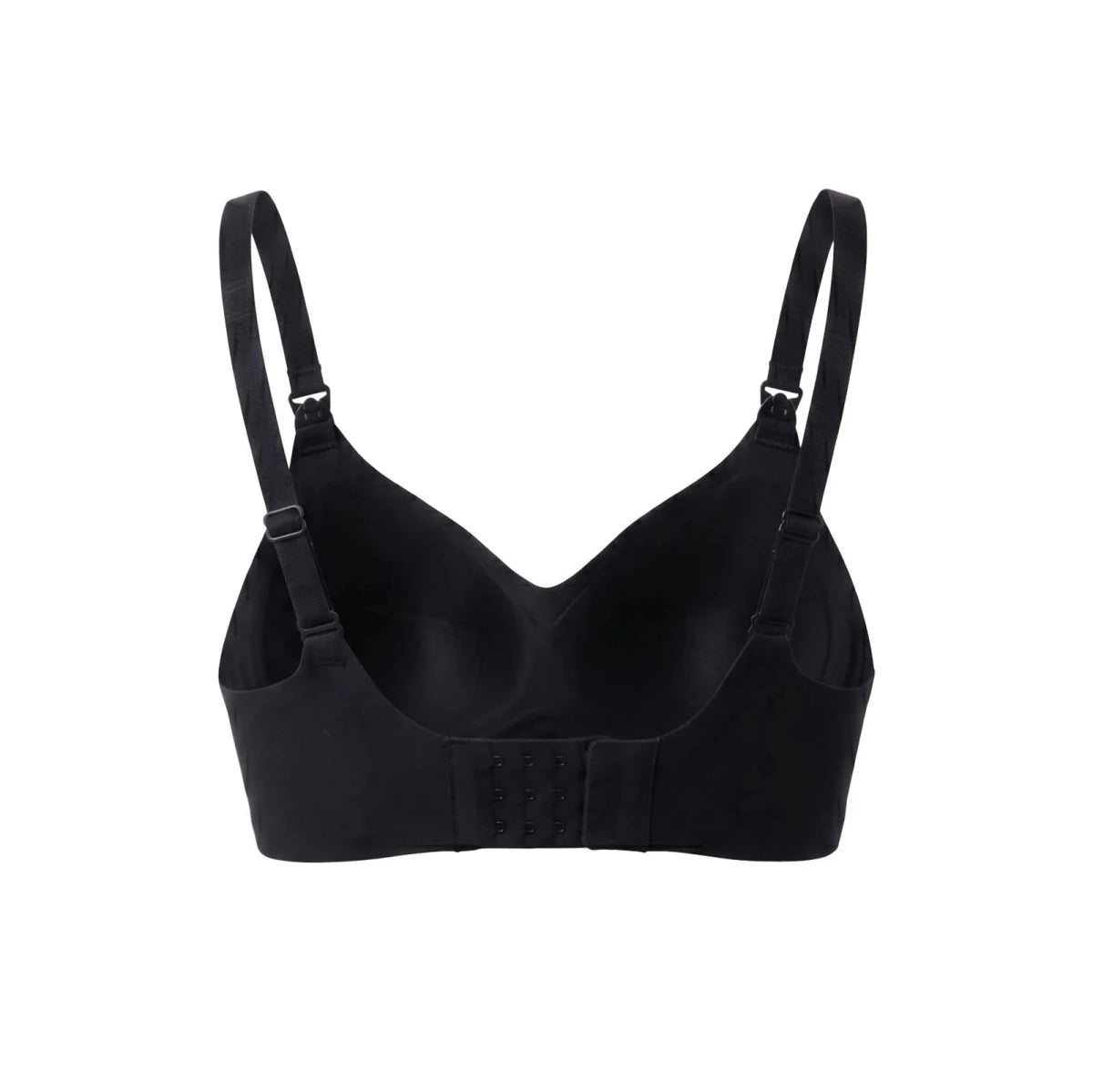 Baby Mom Women's Seamless V-Neck Non-Padded Nursing Bra Black - ebebek