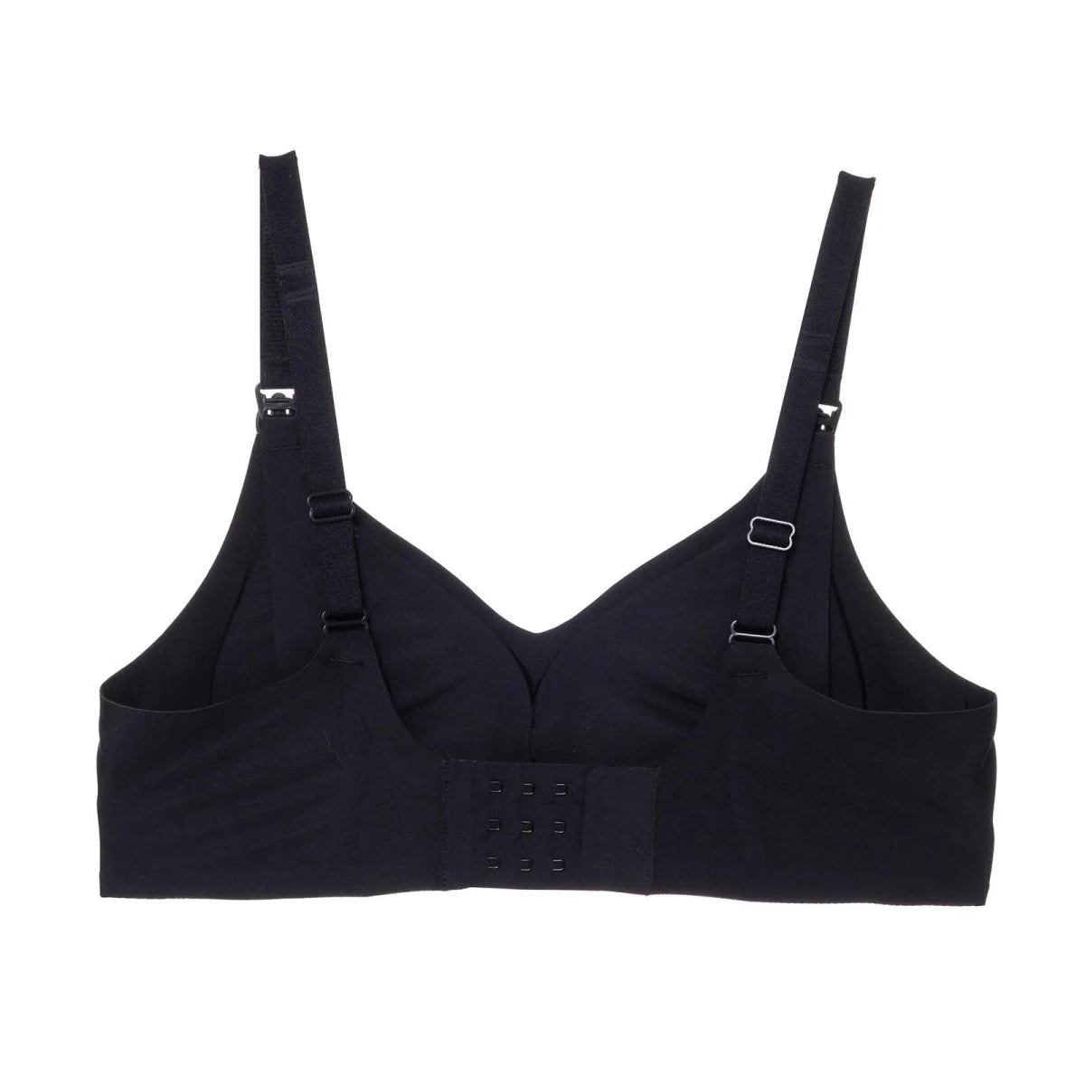 Baby Mom Women's Seamless V-Neck Non-Padded Nursing Bra Black - ebebek