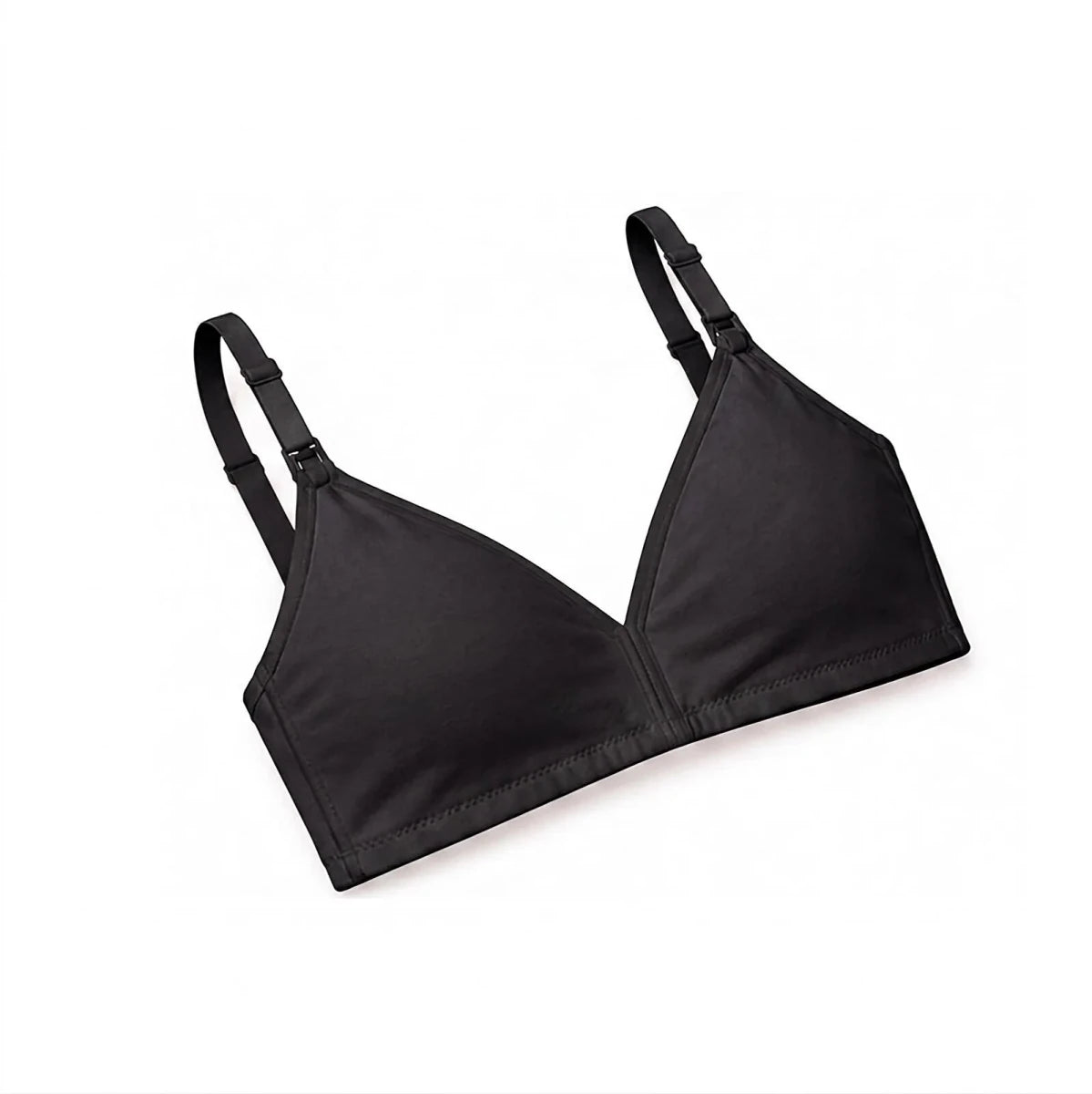 Baby Mom Women's Lace Neckline Non-Padded Nursing Bra Black - ebebek