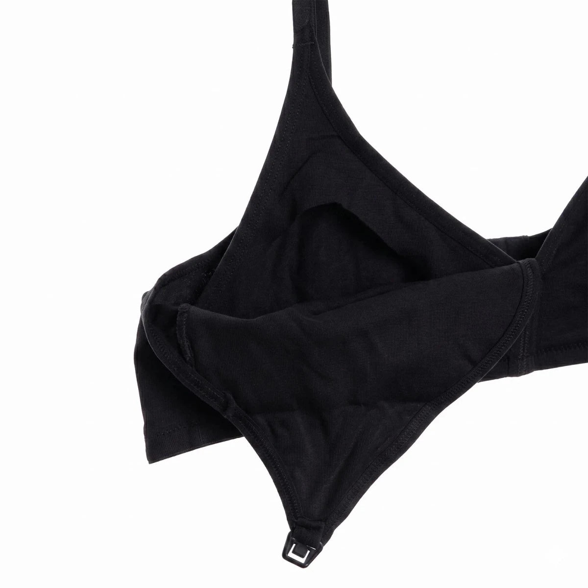 Baby Mom Women's Lace Neckline Non-Padded Nursing Bra Black - ebebek