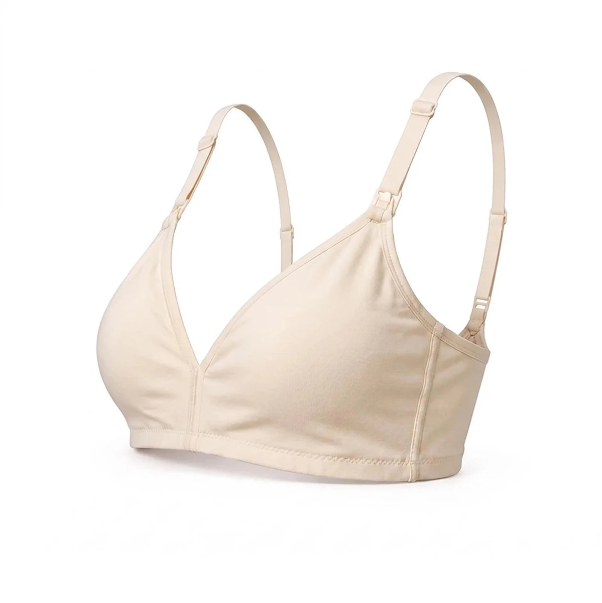 Baby Mom Women's Lace Neckline Non-Padded Nursing Bra Nude - ebebek