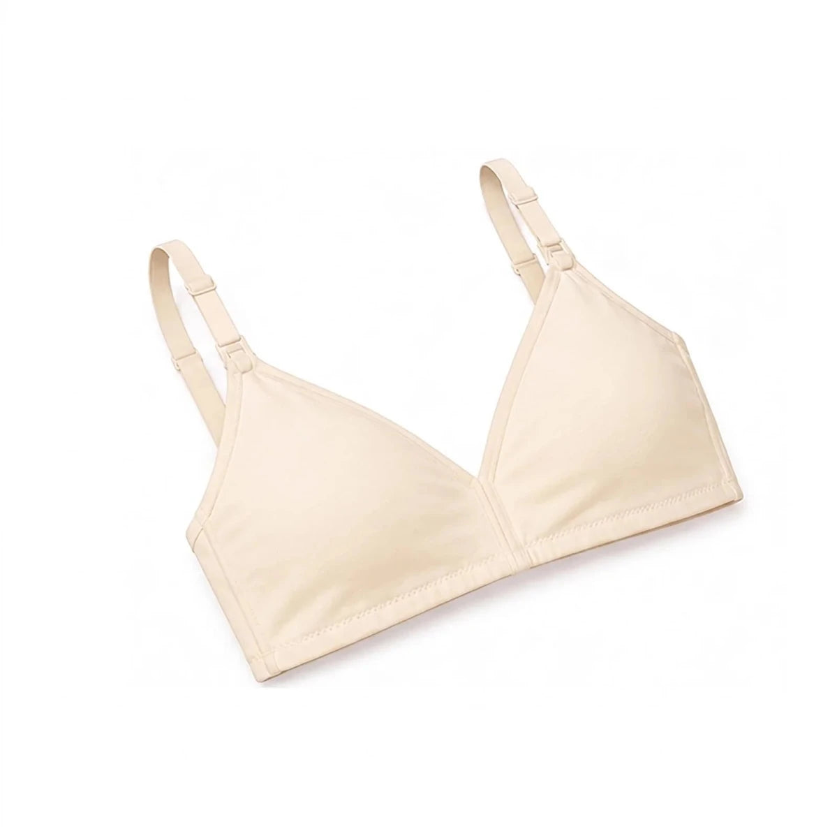 Baby Mom Women's Lace Neckline Non-Padded Nursing Bra Nude - ebebek