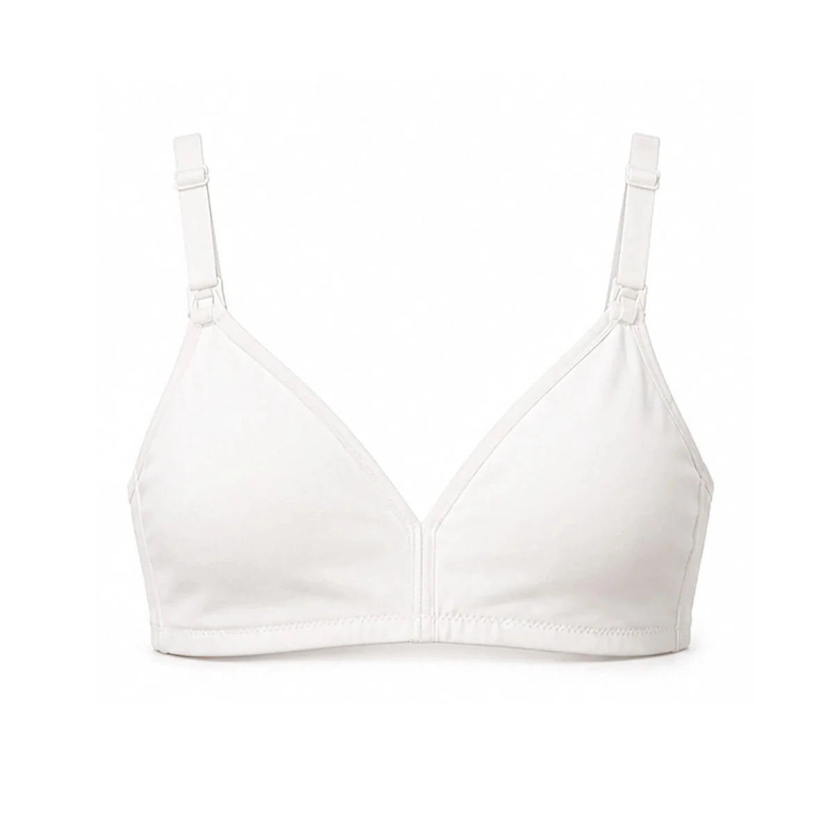 Baby Mom Women's Lace Neckline Non-Padded Nursing Bra White - ebebek