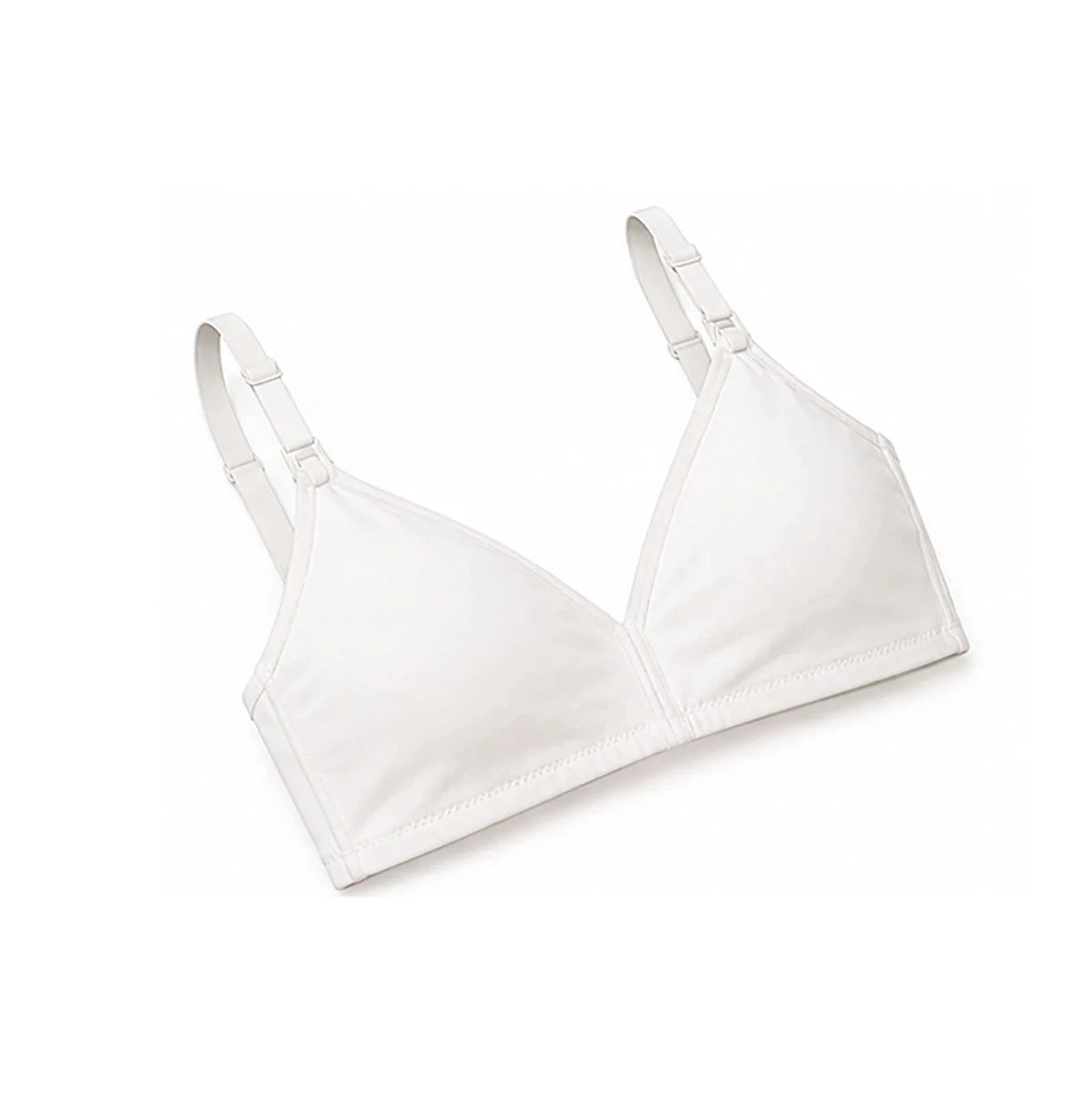 Baby Mom Women's Lace Neckline Non-Padded Nursing Bra White - ebebek