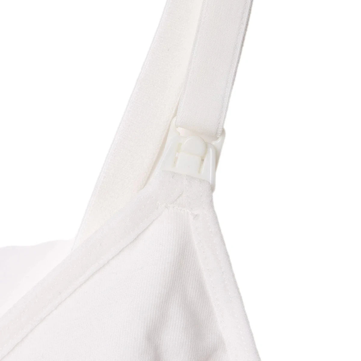 Baby Mom Women's Lace Neckline Non-Padded Nursing Bra White - ebebek