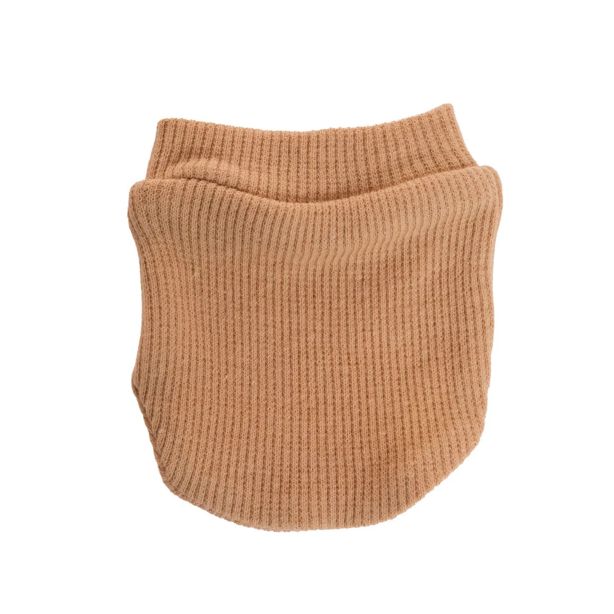 HelloBaby Ribbed Baby Scratch Mitts (Newborn) Light Brown - ebebek