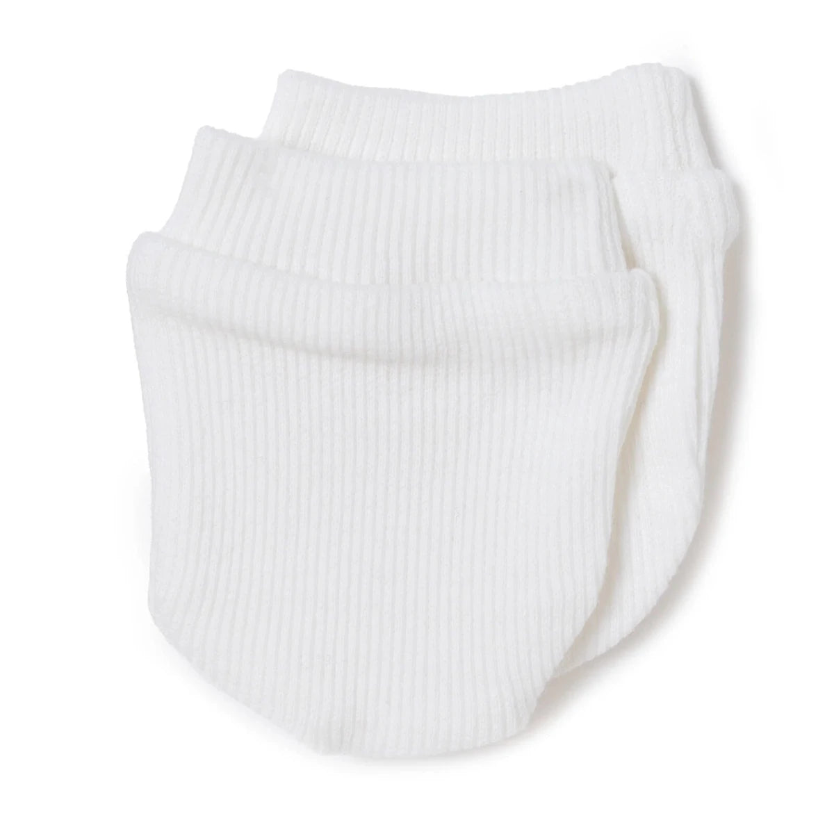 HelloBaby Ribbed Baby Scratch Mitts (Newborn) Beige - ebebek